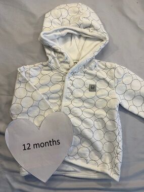 Emma & Jack - White Baby Jacket/Sweater